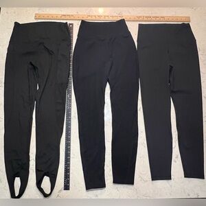 NIKE YOGA Women's High Rise 7/8 Ankle Leggings CU5293-010 - Black Size M + 2